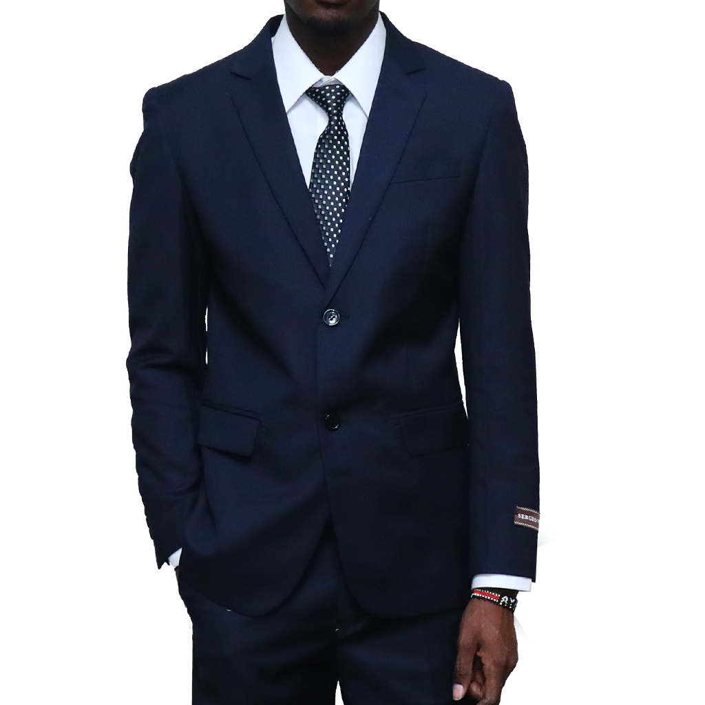 Slim-fit Black Suit