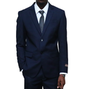 Slim-fit Black Suit