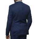 Pin Stripped Navy Blue Suit
