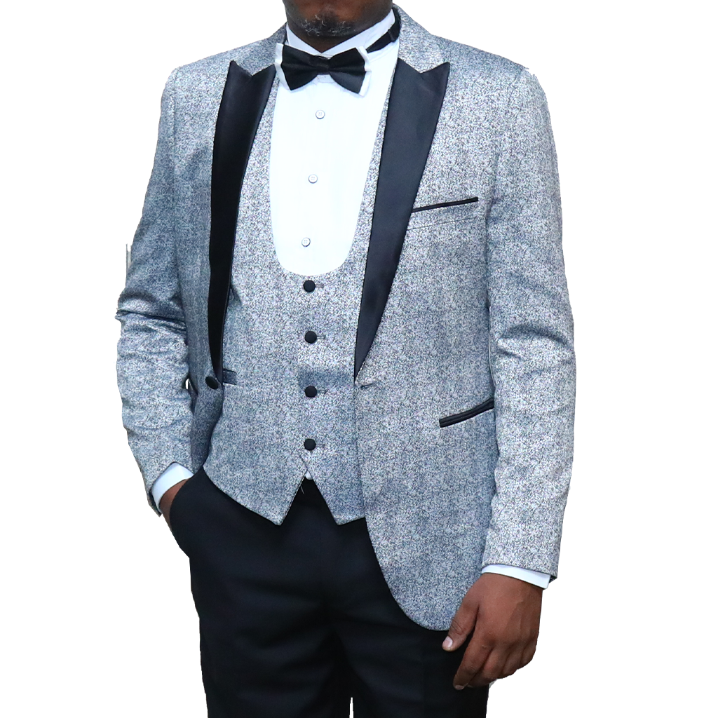 Tuxedo Suit Light Grey