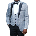 Tuxedo Suit Light Grey