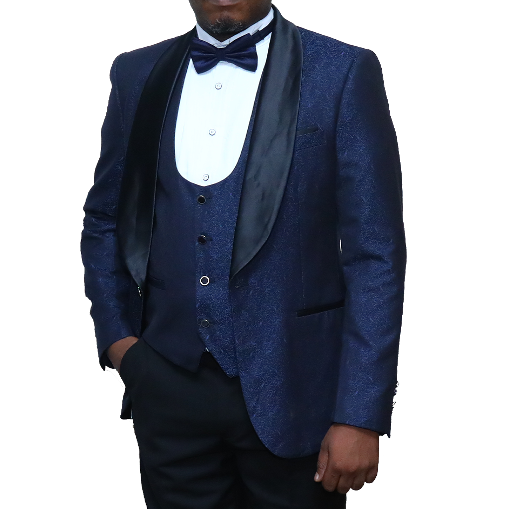 Navy Blue Tuxedo Suit