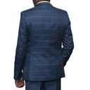 Broad Checked Dark Grey Suit