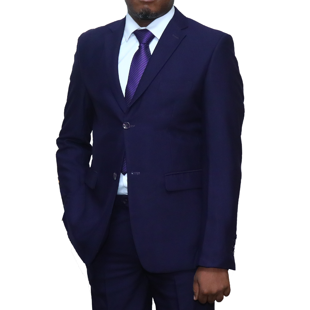 Dark Purple 2 pc Suit