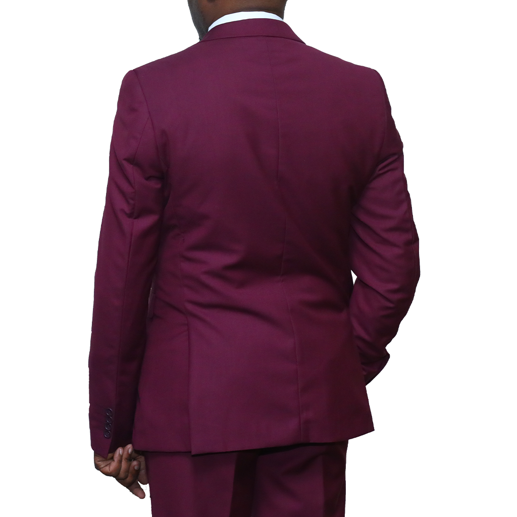 Maroon Regular Fit 2 pc suit
