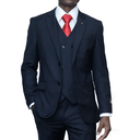Sky blue 3pc slim-fit suits