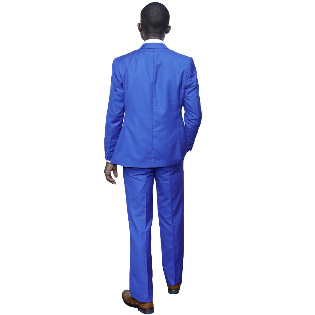 Sky blue 3pc slim-fit suits