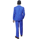 Sky blue 3pc slim-fit suits