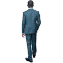 Sky blue 3pc slim-fit suits