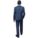 Sky blue 3pc slim-fit suits