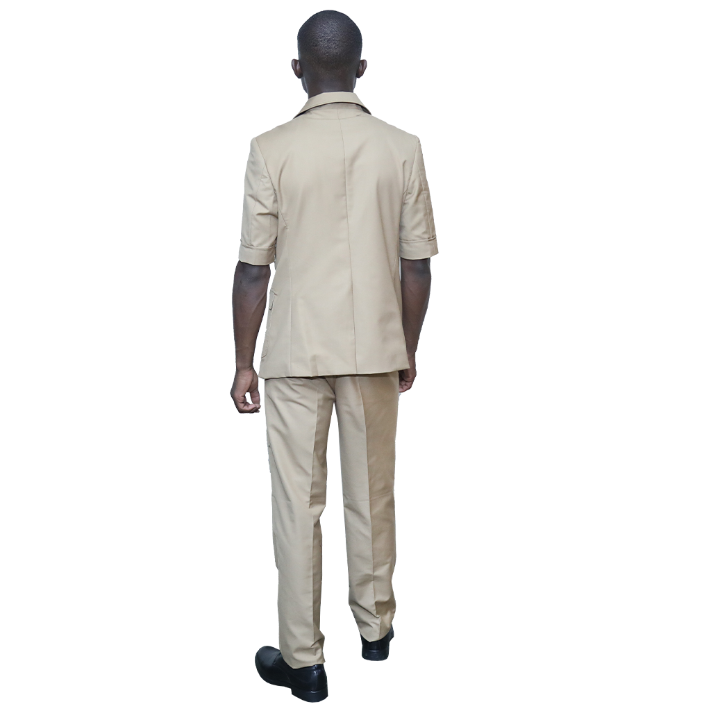 Beige safari suits