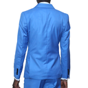 Double Breast Slim-fit Sky Blue Suit