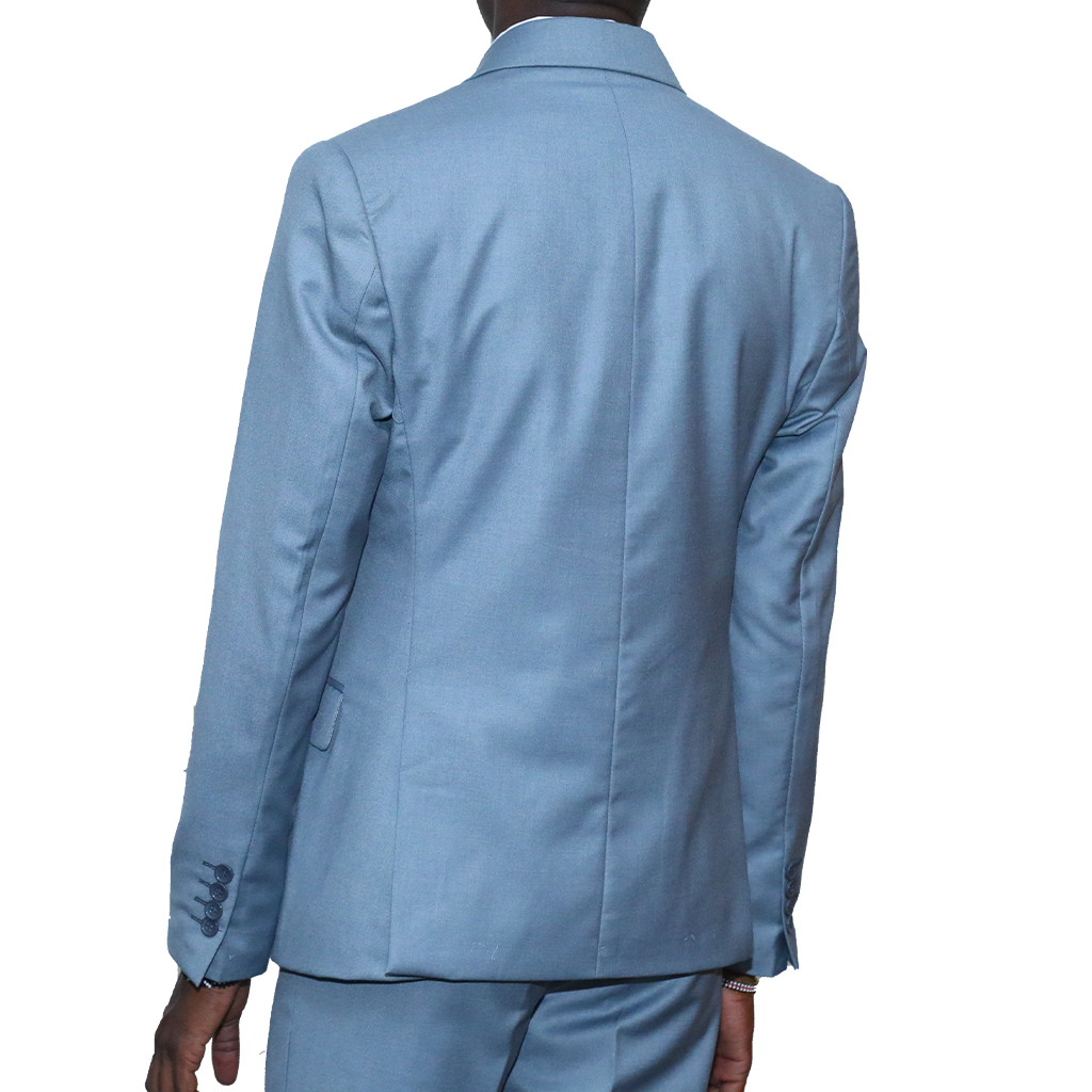 Double Breast Slim-fit Grey Suit