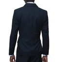Slim-fit Double Breast Black Suit