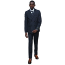 Formal Double Breast Stripe Suit (Slim-Fit)
