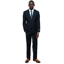 Slim-fit Black Suit