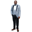 Tuxedo Suit Light Grey