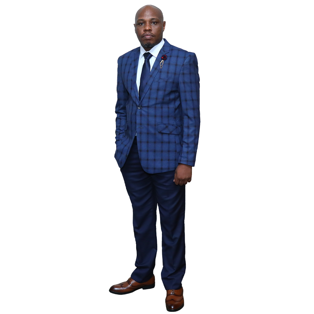 Mix & Match Navy Checked Suit