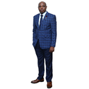 Mix & Match Navy Checked Suit