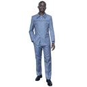 Kaunda suits light grey long sleeves