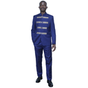 Designer Kaunda suits navy blue