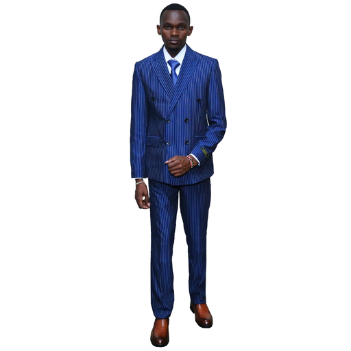 Formal Slim-fit Double Breast Stripped Suit
