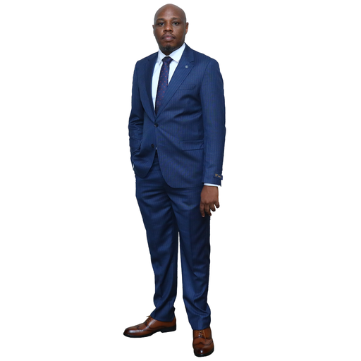 Royal Blue Stripped Suit