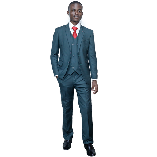 3pc jungle green slim suits