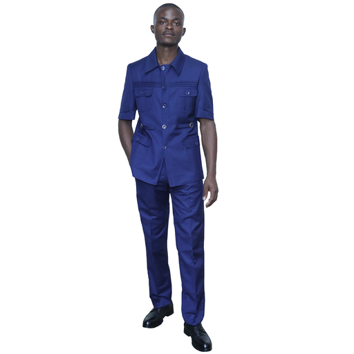 Safari suits navy blue